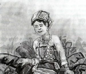 Sketch of a Tanchangya Woman